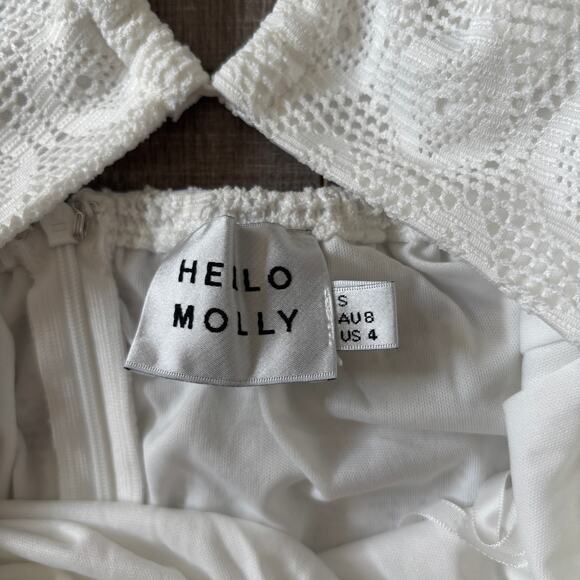 Hello Molly Been Good Maxi Dress White US 4 - Picture 10 of 12